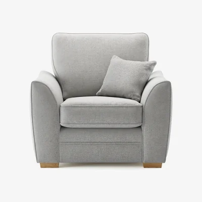 Oak&More Bella Silver Fabric Armchair