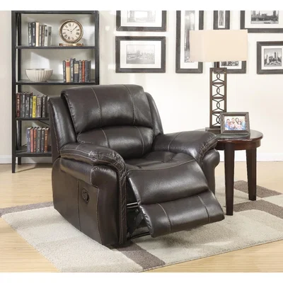 Oak&More Finchley Brown Leather Armchair