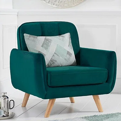 Oak&More Camila Green Velvet Armchair