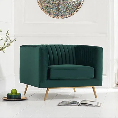 Oak&More Danube Green Velvet Armchair