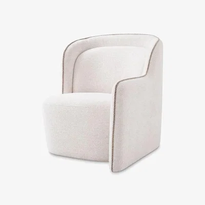 Olivia's Eichholtz Barrier Right Chair in Lyssa off-white
