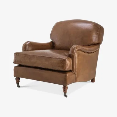Olivia's Eichholtz Highbury Chair in Estate Tobacco Leather