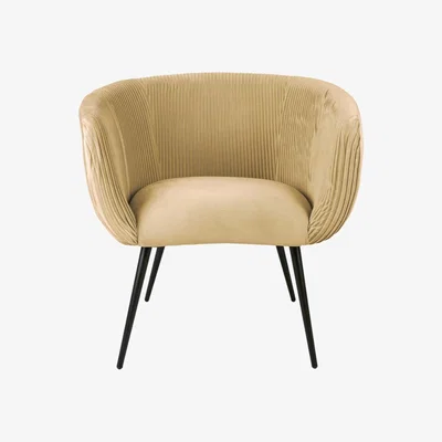 Olivia's Leitmotiv Majestic Velvet Chair in Latte Brown