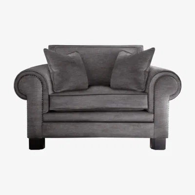 Olivia's Duresta Coco Monarch Grand Reading Armchair / Steel