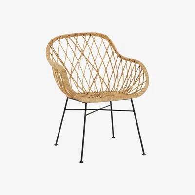 Olivia's Olivia's Joanna Braided Occasional Chair Light Brown / Brown