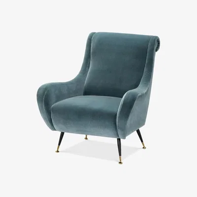 Olivia's Eichholtz Giardino Chair in Cameron Deep Turquoise