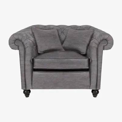 Olivia's Duresta Connaught Monarch Haig Armchair / Steel
