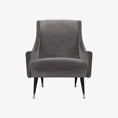 Olivia's Duresta Carnaby Monarch Armchair / Steel