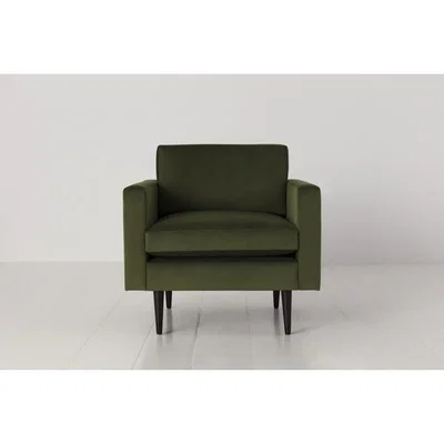 Olivia's Swyft Model 01 Velvet Armchair in Vine