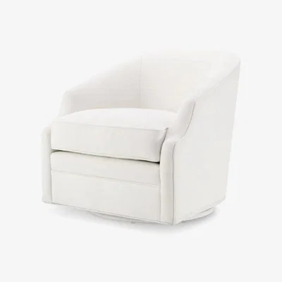 Olivia's Eichholtz Gustav Swivel Chair in Avalon White