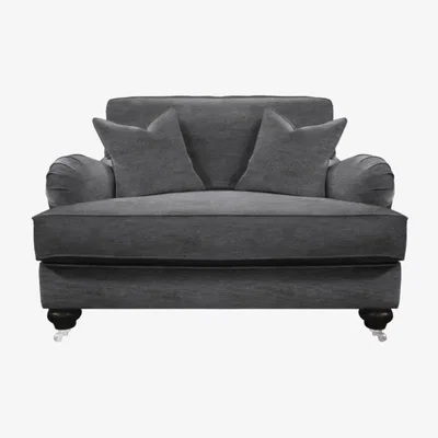 Olivia's Duresta Belgrade Monarch Reading Armchair / Anthracite