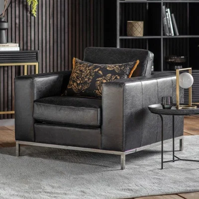 Olivia's Gallery Direct Verona Black Armchair