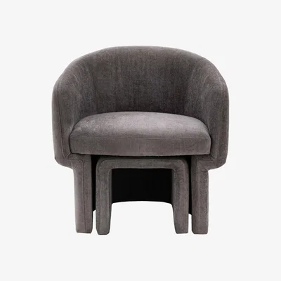 Olivia's Gallery Interiors Alaric Armchair in Anthracite