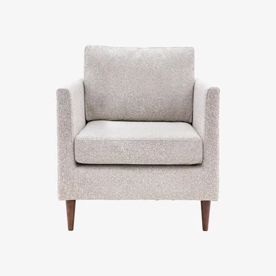 Olivia's Gallery Interiors Chesterfield Armchair in Light Grey