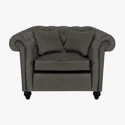 Olivia's Duresta Connaught Leather Haig Armchair / Coffee Bean