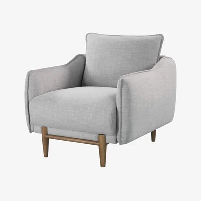 Olivia's Twenty10 Designs Louie Occasional Chair Silver Grey