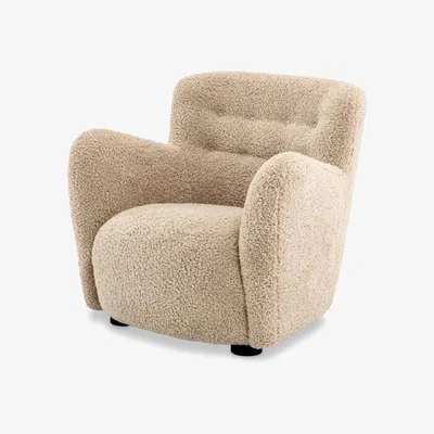 Olivia's Eichholtz Bixby Chair in Canberra Sand