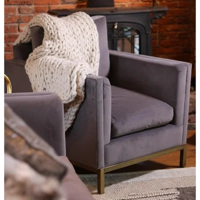 Olivia's Olivia's Naomi Armchair Placido Nickel