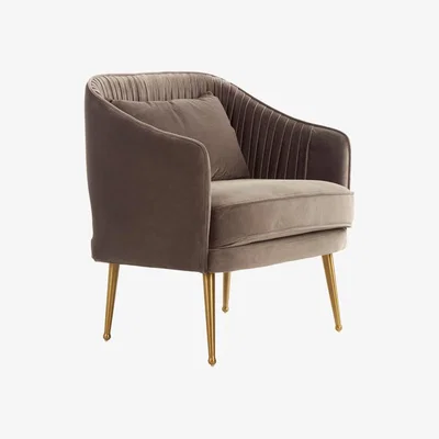 Olivia's Olivia's Hanna Velvet Occasional Chair Grey