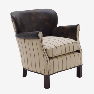 Olivia's Andrew Martin Harrow Armchair Ticking Stripe