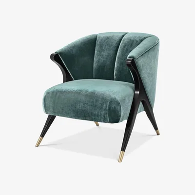 Olivia's Eichholtz Pavone Chair in Aegean Green
