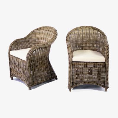 Out & Out Original Hampton - Set of Two Rattan Armchairs - Natural