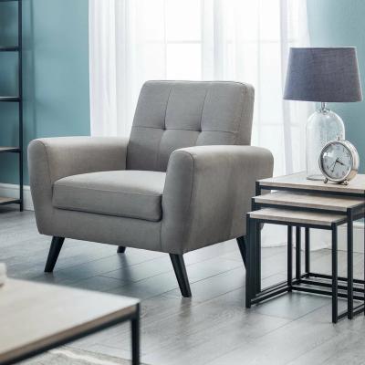 Downtown Julian Bowen Monza Compact Retro Chair - Grey