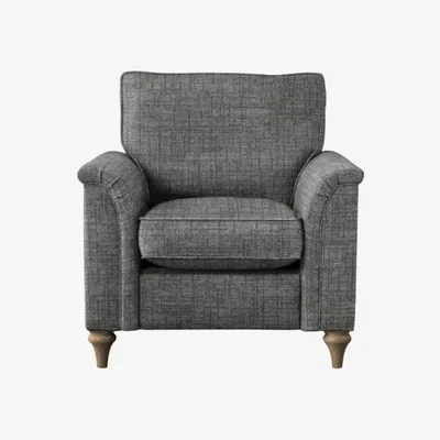 Downtown Parker Knoll Rowan Plain Back Armchair - Fabric Grade C, Cotton