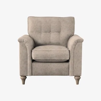 Downtown Parker Knoll Rowan Button Back Armchair - Fabric Grade C, Cotton