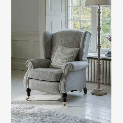 Downtown Parker Knoll Chatsworth Power Recliner Wing Chair - Leather Grade M