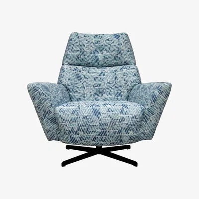 Downtown Jay Blades X G Plan Peabody Swivel Chair - Leather, Star