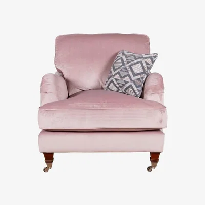 Downtown Downtown Lorelai Arm Chair - Lazio Leather, Geometric