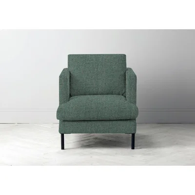 Perch and Parrow Justin Armchair in Turtle Green