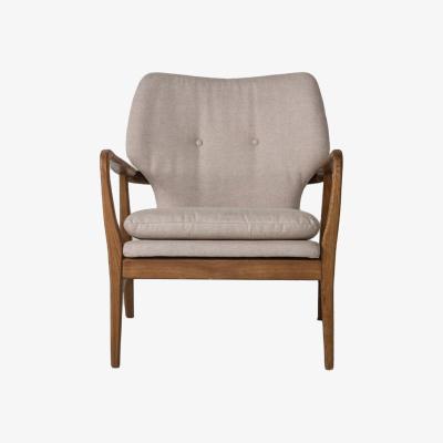 Perch and Parrow Jean Mid-Century Armchair in Oatmeal