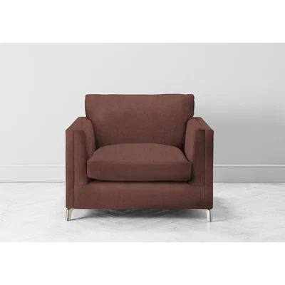 Perch and Parrow Chris Armchair in Cinnamon Latte