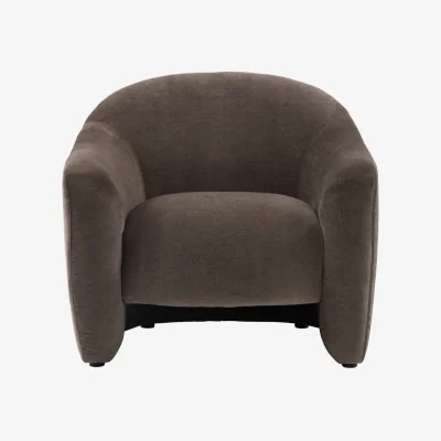 Perch and Parrow Sweep Armchair in Truffle