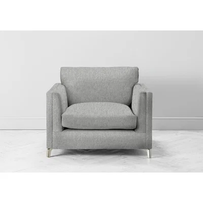 Perch and Parrow Chris Armchair in The Great White