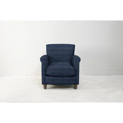 Perch and Parrow Robyn Armchair in Blue Lavender