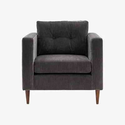 Perch and Parrow Nestler Armchair in Charcoal