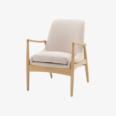 Perch and Parrow Dandy Armchair in Natural Linen