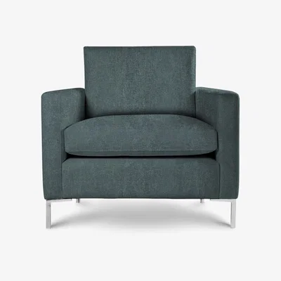 Perch and Parrow Delcor Metro Armchair in Turtle Green