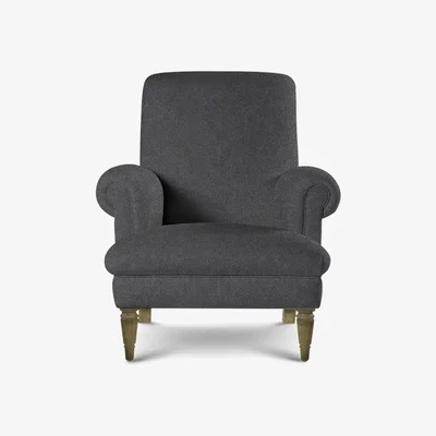 Perch and Parrow Delcor Petite Armchair in Crow Black