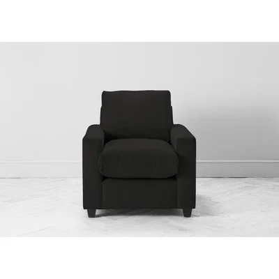 Perch and Parrow Mimi Armchair in Obsidian Black