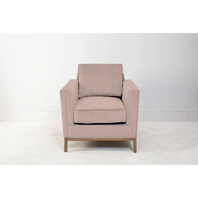 Perch and Parrow Jamie Armchair in Portrait Pink