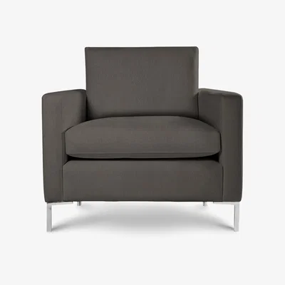 Perch and Parrow Delcor Metro Armchair in Diamond Dust