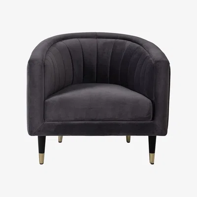 Perch and Parrow Ada Retro Tub Chair in Anthracite Grey