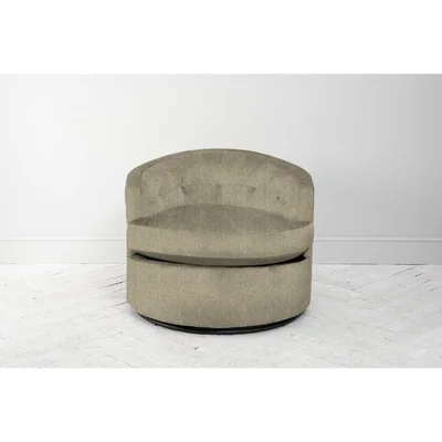 Perch and Parrow Lia Swivel Armchair in Tortellini