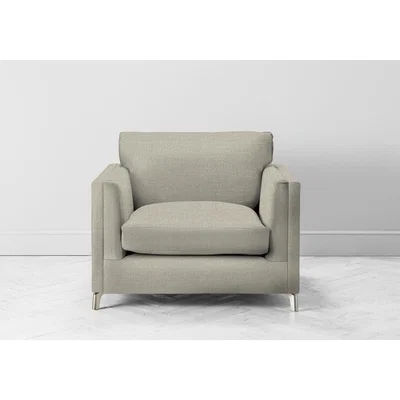 Perch and Parrow Chris Armchair in Bone Grey