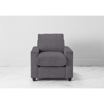 Perch and Parrow Mimi Armchair in Violet Leaf