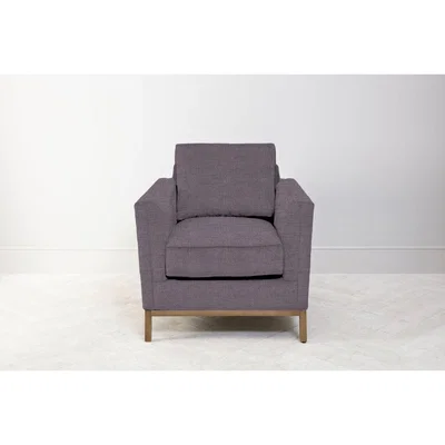 Perch and Parrow Jamie Armchair in Violet Leaf